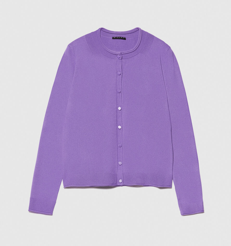 Regular fit cardigan - women's cardigans - Lilac | Sisley image number 6